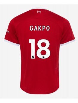Moški Nogometna dresi replika Liverpool Cody Gakpo #18 Domači 2023-24 Kratek rokav